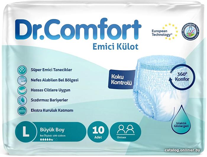 

Подгузники для взрослых Dr. Comfort Large (10 шт)