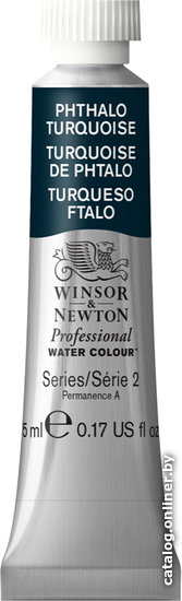 

Акварельная краска Winsor & Newton Professional №526 102526 (5 мл, бирюзовый фтал)