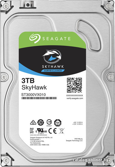 

Жесткий диск Seagate Skyhawk 3TB [ST3000VX010]