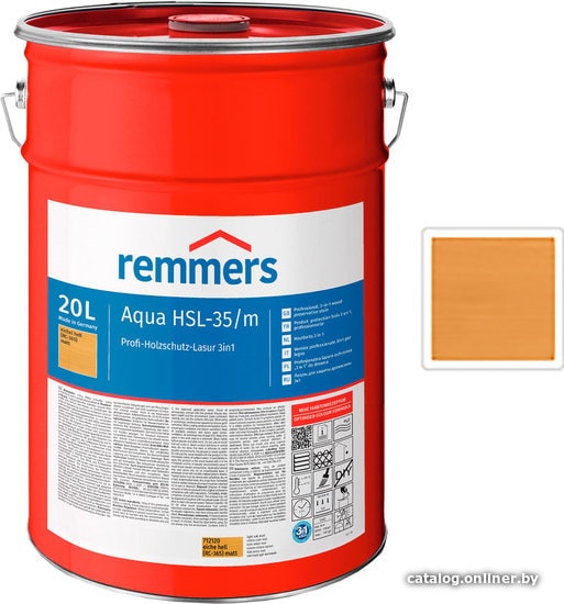 

Лазурь Remmers HSL-35/m-Profi 712103 (дуб светлый RC-365, 2.5 л)