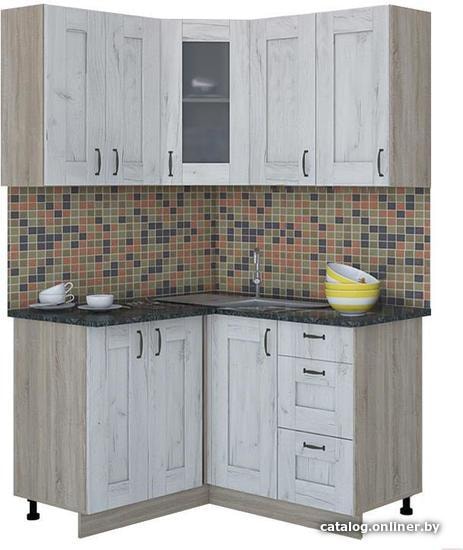 

Готовая кухня Интерлиния Мила Хольц 12x14 (дуб белый)