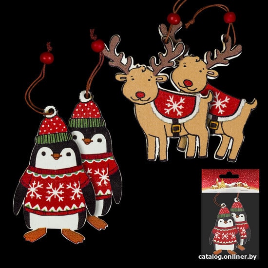 

Елочная игрушка Erich Krause Decor 2 украшения Веселого Рождества 45766