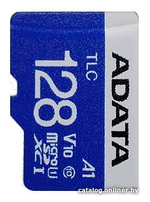 

Карта памяти A-Data 3D TLC microSD Card 128GB, -25-85°C