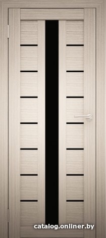 

Межкомнатная дверь Юни Амати 17 (ч) 70x200 (дуб беленый/черное стекло)