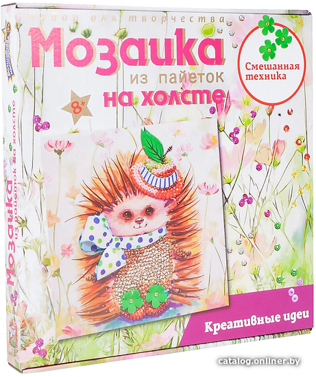 

Набор для создания поделок/игрушек Волшебная мастерская Мозаика из пайеток. Ежиха МХ-28