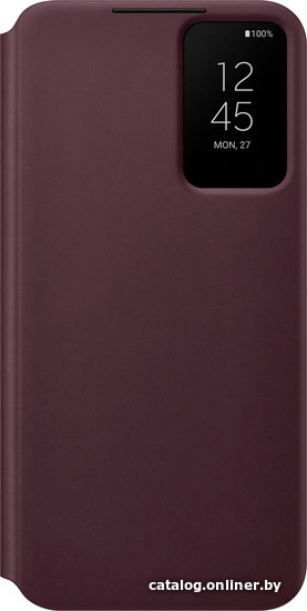 

Чехол для телефона Samsung Smart Clear View Cover для S22+ (бургунди)