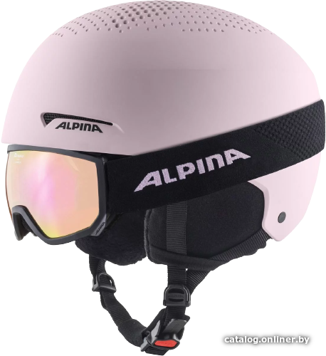 

Cпортивный шлем Alpina Zupo Set + Scarabeo Jr 2022-23 A9240360 (р. 51-54, light-rose matt)