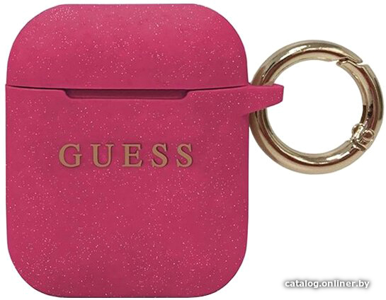 

Чехол CG Mobile Guess для AirPods 1&2 GUACCSILGLFU (фуксия)