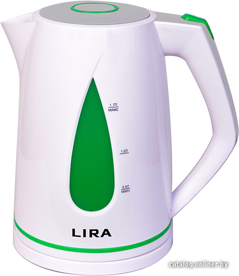 

Электрический чайник LIRA LR 0104 (белый/зеленый)