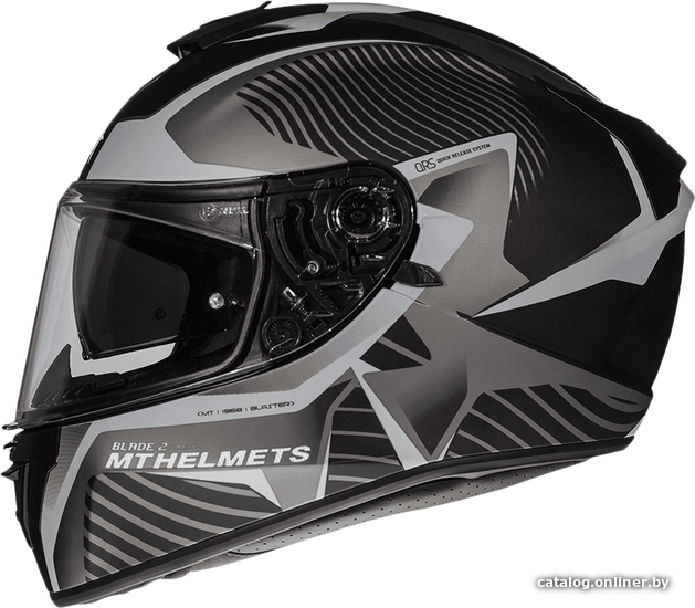 

Мотошлем MT Helmets Blade 2 SV Blaster B6 Matt (XS, серый)