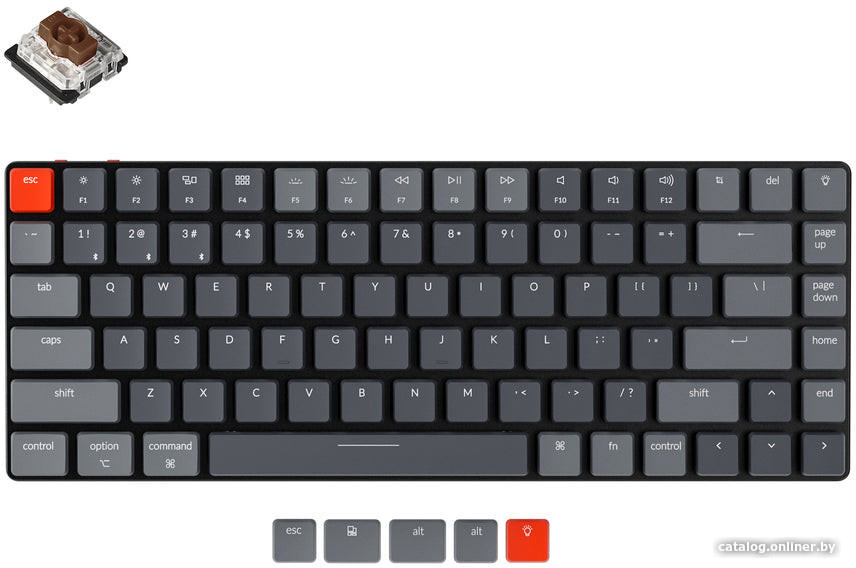 

Клавиатура Keychron K3 V2 RGB K3-B3-RU (Gateron Low Profile Brown)