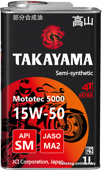 

Моторное масло Takayama Mototec 5000 4T 15W-50 1л