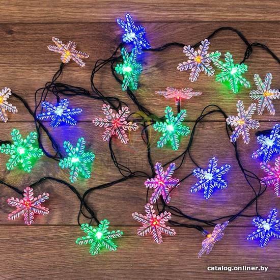 

Новогодняя гирлянда Neon-Night Снежинки 303-065