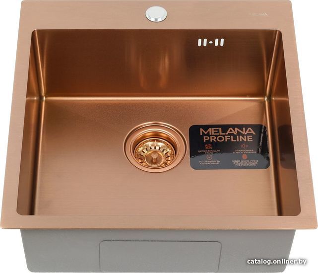 

Кухонная мойка Melana Profline D5050HC (глубина чаши 20 см, сталь 3 мм)