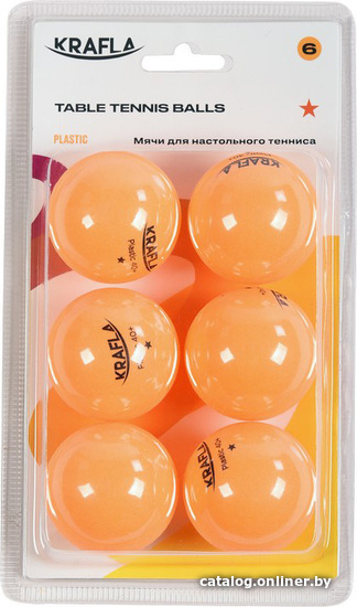 

Мяч для настольного тенниса Krafla KFL-AQB-OR600 (6 шт)