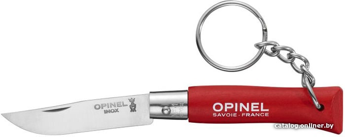 

Нож-брелок Opinel N°4 брелок (бук красный)