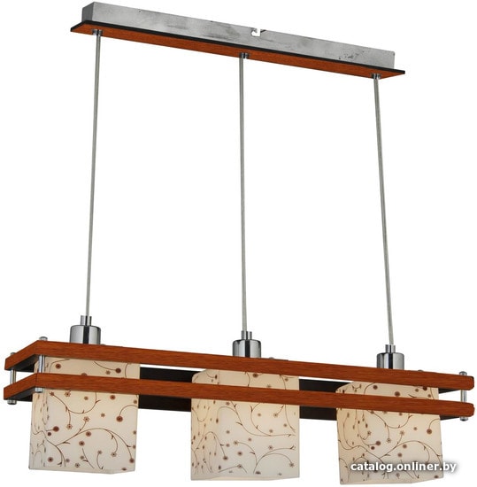 

Подвесная люстра Sfera-sveta 85559/3PB RED+WOOD+CH