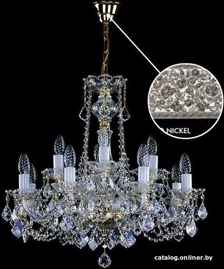 

Подвесная люстра ArtGlass Courtney Xii. Va-Pe Nickel Sp