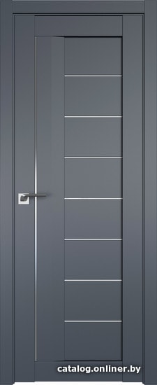 

Межкомнатная дверь ProfilDoors 17U 60x200 (антрацит, триплекс белый)