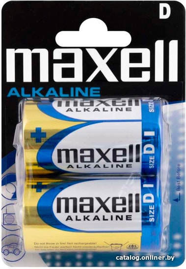 

Батарейка Maxell Alkaline D 2 шт