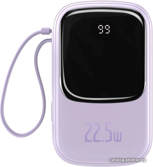 

Внешний аккумулятор Baseus Qpow Digital Display PPQD-I05 20000mAh (сиреневый)