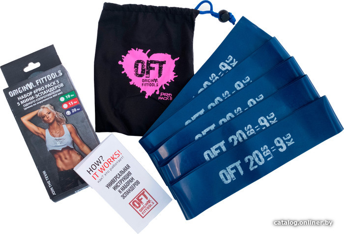 

Набор фитнес резинок Original FitTools 20 Lbs FT-PP20