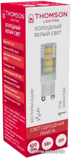 

Светодиодная лампочка Thomson Led G9 TH-B4241