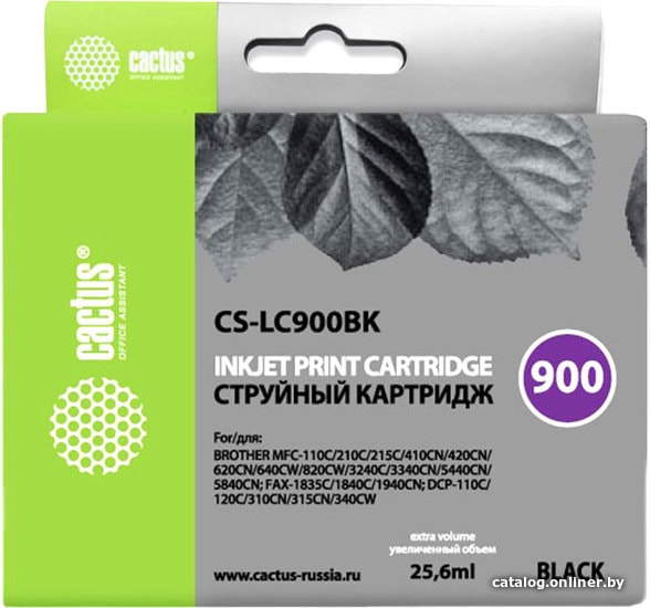 

Картридж CACTUS CS-LC900BK (аналог Brother LC900BK)