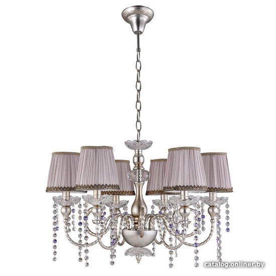 

Подвесная люстра Crystal Lux Alegria SP6 (Silver/Brown)