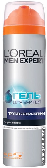 

Гель для бритья L'Oreal Men Expert Против раздражений гидро-глицерин (200 мл)