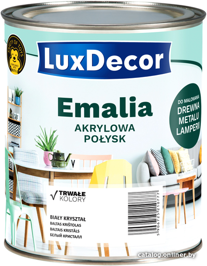 

Эмаль LuxDecor 0.75 л (сочный апельсин, глянцевый)