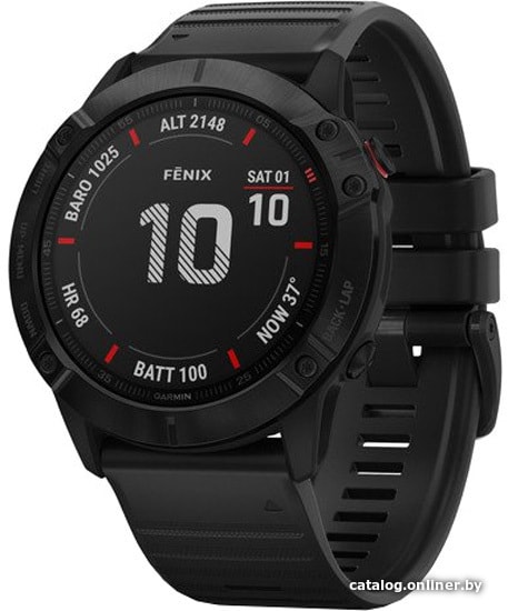 

Умные часы Garmin Fenix 6X Pro (серый DLC/черный)