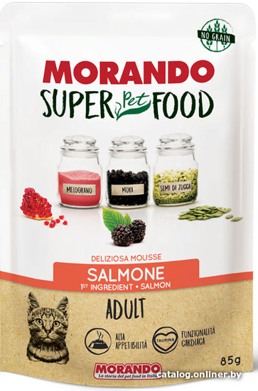 

Пресервы Morando Super Pet Food Adult Salmon 85 г