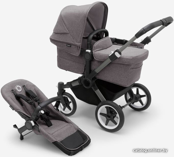 

Универсальная коляска Bugaboo Donkey 5 (2 в 1, graphite/grey melange)