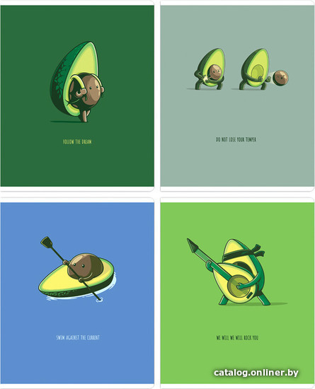 

Полуобщая тетрадь Meshu Avocadreams А5 MS_43124 (48 л)
