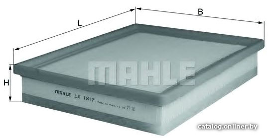 

Воздушный фильтр Mahle Knecht LX1817