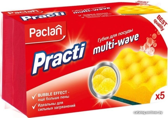 

Губка Paclan PractI Multi-Wave (5 шт)