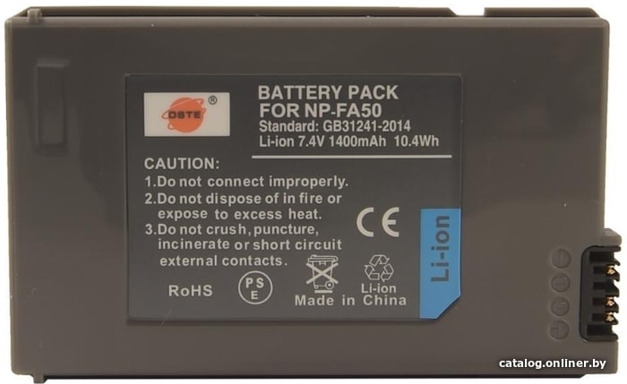 

Аккумулятор DSTE аналог Sony NP-FA50