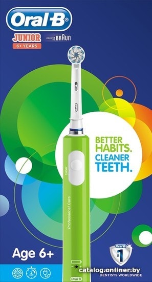 

Электрическая зубная щетка Oral-B Junior For Children Aged 6+ D16.535.1 (зеленый)