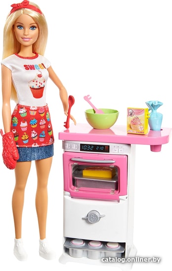 

Кукла Barbie Bakery Chef Doll and Playset FHP57