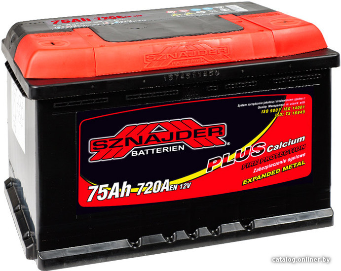 

Автомобильный аккумулятор Sznajder Plus 575 19 (75 А/ч)