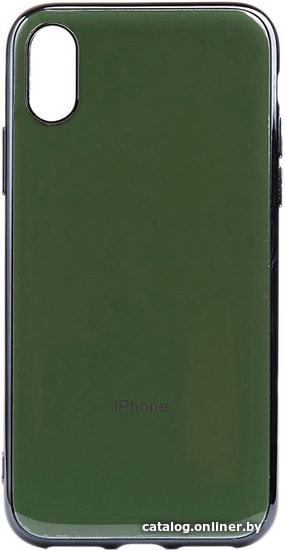 

Чехол для телефона EXPERTS Plating Tpu для Apple iPhone XR (темно-зеленый)
