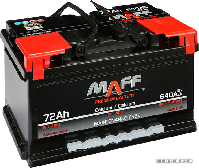 

Автомобильный аккумулятор MAFF Premium (72 А/ч)