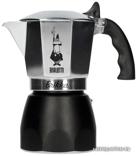 

Гейзерная кофеварка Bialetti Brikka 2020 (2 порции, черный)