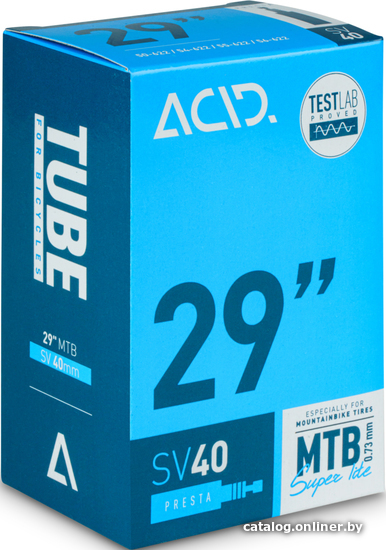 

Велокамера Cube Acid 29" MTB Super Lite SV 40 mm 93584