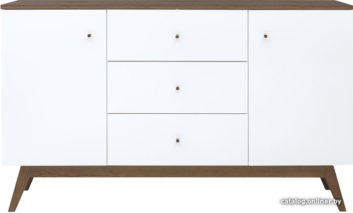 

Комод BRW Heda KOM2D3S (лиственница сибирская золотая/белый)
