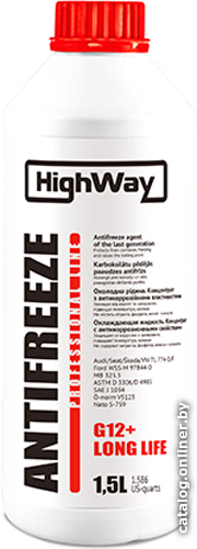 

Антифриз HighWay G12+ 10023 (1.5 л, красный)