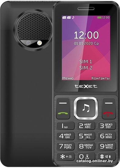 

Кнопочный телефон TeXet TM-301 (черный)