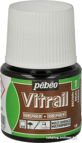 

Краска для стекла и керамики PEBEO Vitrail 050-011 (45 мл, коричневый)