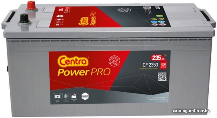 

Автомобильный аккумулятор Centra Professional Power L+ CF2353 (235 А·ч)
